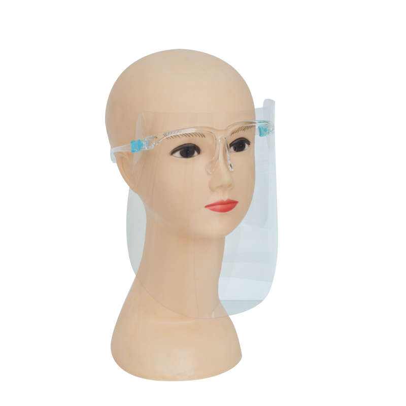 Óculos de proteção facial de plástico de isolamento personalizado para distribuidor OEM